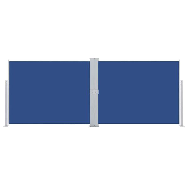 vidaXL Uvlačiva bočna tenda 140 x 1000 cm plava