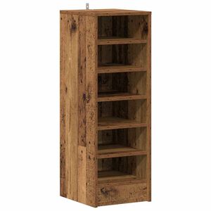 vidaXL Ormarić za cipele staro drvo 32x35x92 cm konstruirano drvo