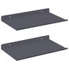 vidaXL Lebdeća polica Zidne 2 pcs Antracit 30 x 18 x 2,5 cm Čelik