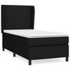 vidaXL Box spring krevet s madracem crni 90x190 cm od tkanine