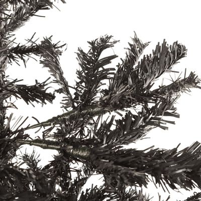 vidaXL Usko božićno drvce crno 240 cm