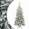 vidaXL Umjetno božićno drvce s nogom 120 cm 150 LED lampica