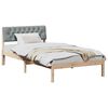 vidaXL Okvir kreveta s uzglavljem Smeđa i svijetlo siva 100 x 200 cm