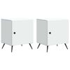 vidaXL Noćni ormar 2 pcs Bijela 43 x 34,5 x 50 cm Konstruirano drvo