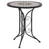 vidaXL Bistro stolić s mozaikom sivi 60 cm keramički