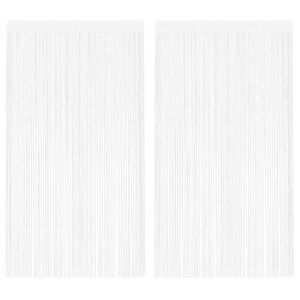 vidaXL Končane Zavjese 2 kom 140x250 cm Bijele