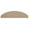 vidaXL Prostirke za stepenice 15 kom 65x21x4 cm tamno bež poluokrugle velike