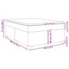 vidaXL Krevet box spring s madracem svjetlosiva 160x200 cm tkanina