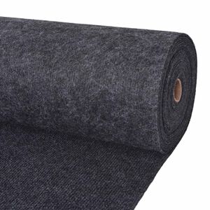 vidaXL Tepih Antracit 1,2 x 15 m Poliester