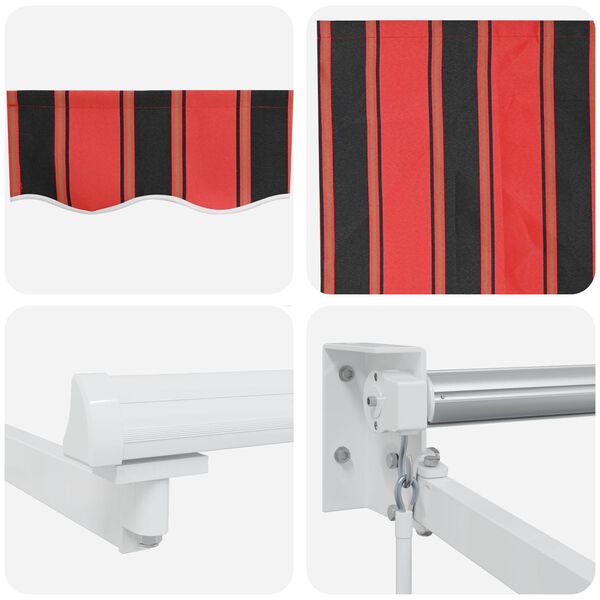 vidaXL Skrovita tenda Narančasta i smeđa 300 x 250 cm