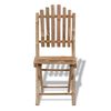 vidaXL Vrtne sklopive stolice 4 kom bambus