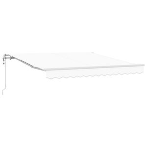 vidaXL Povlačivi tende Bijela 300 x 250 cm Tkanina i Aluminij