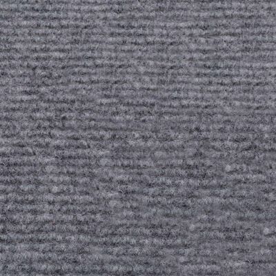 vidaXL Svečani tepih rebrasti 1,2 x 10 m sivi