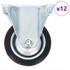 vidaXL Fiksni kotačići 12 kom 75 mm
