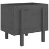 vidaXL Vrtna sadilica siva 62 x 50 x 57 cm od masivne borovine