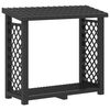 vidaXL Drva za potpalu Antracit 114 x 46 x 101 cm PP