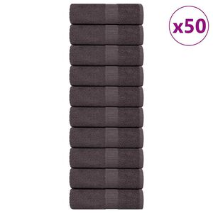 vidaXL Krpe za pranje FROGN 50 kom antracit 15x21 cm 360 g/m&sup2;
