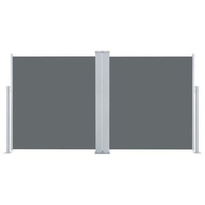 vidaXL Uvlačiva bočna tenda 120 x 600 cm antracit