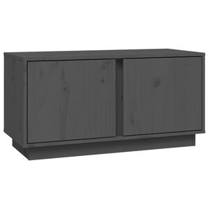 vidaXL TV ormarić sivi 80 x 35 x 40,5 cm od masivne borovine