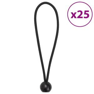 vidaXL Užad za bungee s kuglicama 25 kom 21 x 0,5 cm