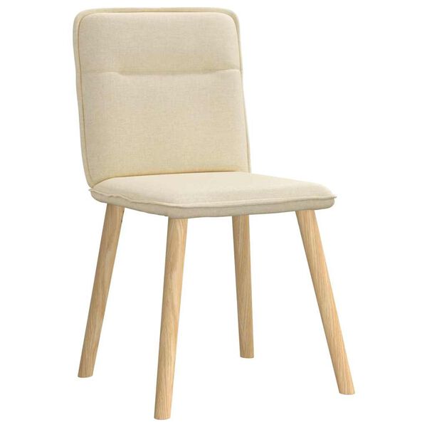 vidaXL Blagovaonske stolice od tkanine 4 kom krem