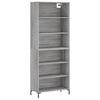 vidaXL Visoka komoda siva sonome 69,5x32,5x180 cm konstruirano drvo