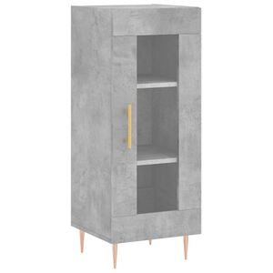 vidaXL Komoda siva boja betona 34,5x34x90 cm od konstruiranog drva