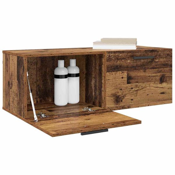 vidaXL Ormar za Zid Staro drvo 100 x 36.5 x 35 cm Konstruirano drvo