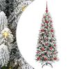 vidaXL Umjetno božićno drvce Bijela 120 cm PVC, plastika, čelik i PE