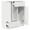 vidaXL Komoda s ladicama i vratima bijela 73x31x90 cm
