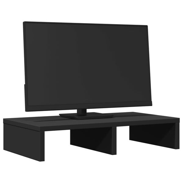 vidaXL Stalak za monitor crni 50 x 27 x 10 cm od konstruiranog drva