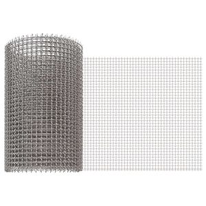 vidaXL Mrežna tkanina 20 x 500 cm 3 Mesh Nehrđajući čelik 201 Srebrna
