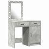 vidaXL Toaletni stol 2 pcs Siva 50 x 41 x 135 cm Konstruirano drvo