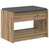 vidaXL Klupa za hodnik Zanatski Hrast 63 x 38 x 45 cm