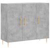 vidaXL Komoda siva boja betona 90x34x80 cm od konstruiranog drva