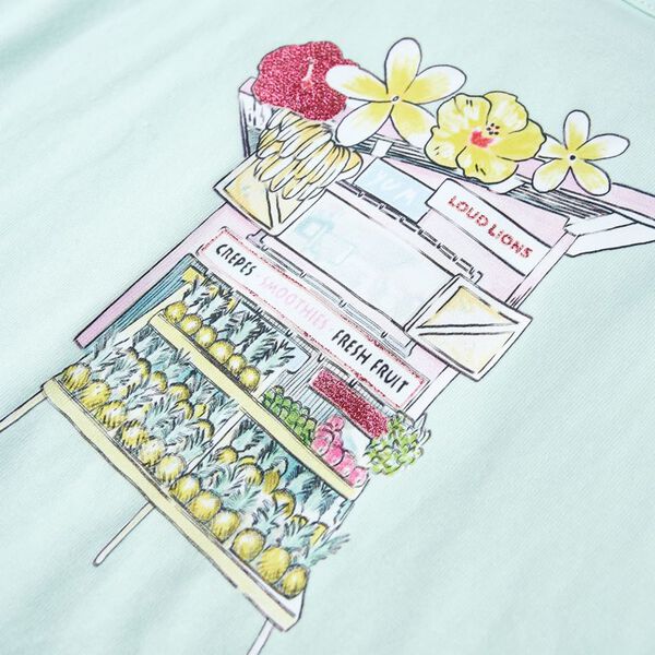 Dječja majica bez rukava svijetla boja mente 92