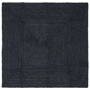 vidaXL Tepih za područje Tamnosiva 120 x 120 cm Juta