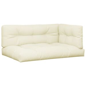 vidaXL Jastuci za palete 7 kom krem od tkanine