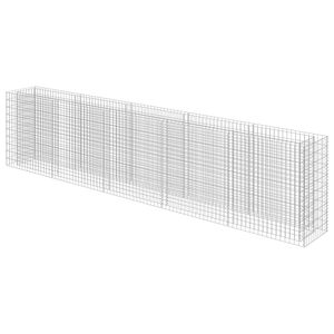 vidaXL Gabionska sadilica od pocinčanog čelika 450 x 50 x 100 cm