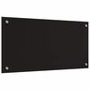 vidaXL Kuhinjski za&scaron;tita 2 pcs Crna 80 x 40 cm