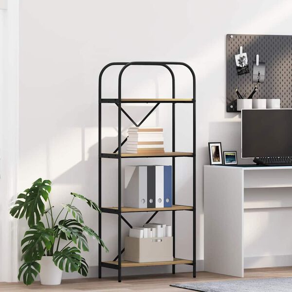 vidaXL Polica Umjetnički hrast 60 x 30 x 146 cm Konstruirano drvo