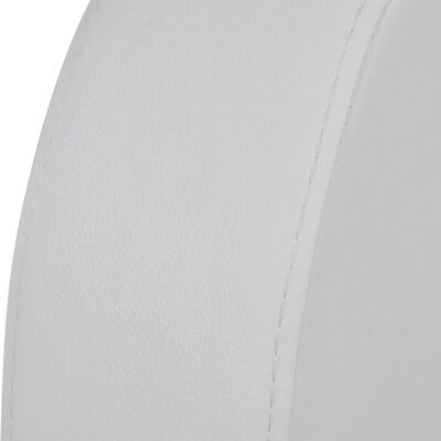 vidaXL LED Naslonjač Dvosjed od Umjetne kože Bijeli