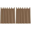 vidaXL Voile zavjese s petljama 2 kom svijetlosmeđe 140x140 cm