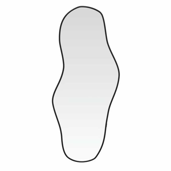 vidaXL Zidno ogledalo crna 80x35 cm