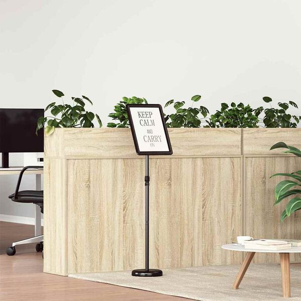 vidaXL Stalci za sajmove Crna 25 x 25 x 125 cm Aluminij