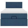 vidaXL Otomanski okvir kreveta s madraca plavi 90x190cm od tkanine