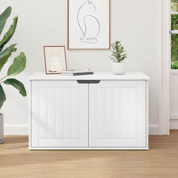 vidaXL Mačja Kuća Bijelo 85 x 55 x 50,5 cm Konstruirano drvo