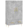 vidaXL Visoka komoda boja betona 69,5 x 31 x 115 cm konstruirano drvo