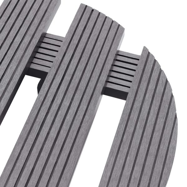 vidaXL Kolica za biljke 2 kom siva &Oslash; 30 x 7,5 cm WPC