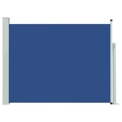 vidaXL Uvlačiva bočna tenda za terasu 140 x 500 cm plava